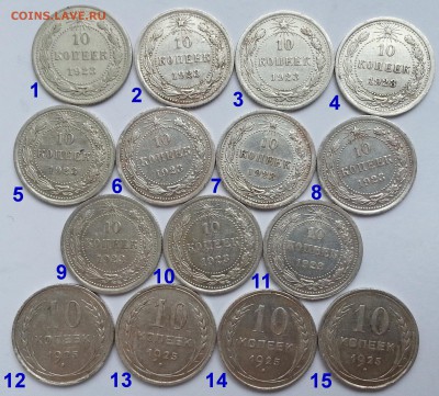 Биллон 10 копеек 1923,25 г по ФИКСу - 3.08.17 22:00:00 мск - 10_120