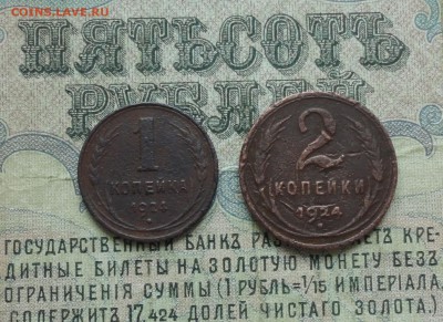 1 и 2 гопейки 1924 года гладкий гурт. До 31.07.17. - DSC08866.JPG
