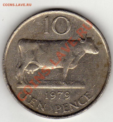 Гернси 10 пенсов 1979 Корова до 03.03.11 в 22.00мск - img280