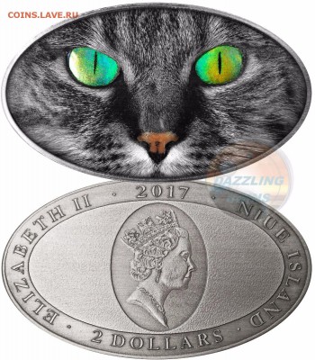 Кошки на монетах - 2017-2