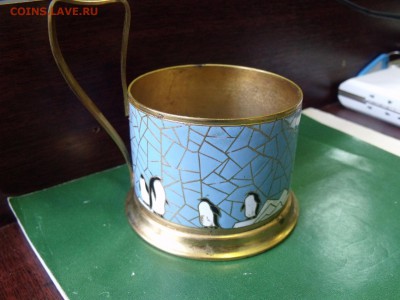 подстаканник Пингвины клеймо лфо мет - image (13)