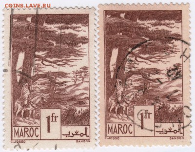 Марка. Франц. Марокко 2 шт. до 05.08.17 г. в 23.00 - Scan-170725-0011