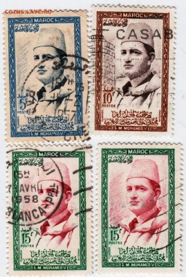 Марка.  Марокко 1956 г. 4 шт. до 05.08.17 г. в 23.00 - Scan-170725-0010