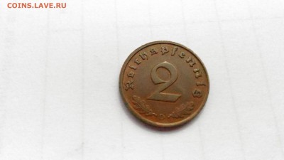 ГЕРМАНИЯ 3РЕЙХ RR 2 пфеннинга 1936 D до 04.08. в 22:00 МСК - P_20170731_153343