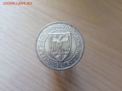 Веймар 3 марки 1926г 700лет Любеку до 3.08.  22-00 мск - 10