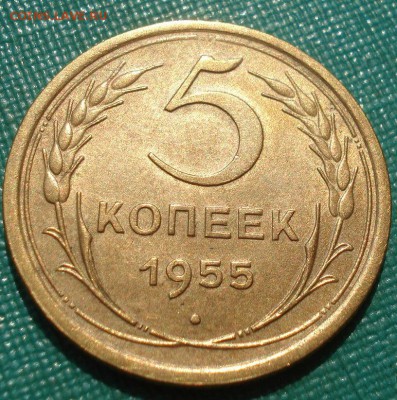 5 копеек 1955 аUNC СССР с 200р. до 22:00 04.08.2017 - DSC00626.JPG