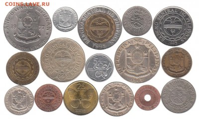 монеты Филиппин 16 шт. разные до 4.08 в 22.00 - 55