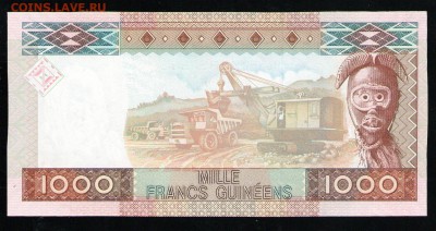 ГВИНЕЯ 1000 ФРАНКОВ 2010 UNC - 14 001