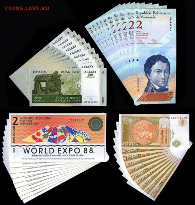 Иностранные банкноты  320 штук. - 1__