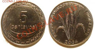 4 монеты Вост. Тимор 2003-04 гг. до 04.03.11 22-00 мск - 5_sentavos_2004.JPG