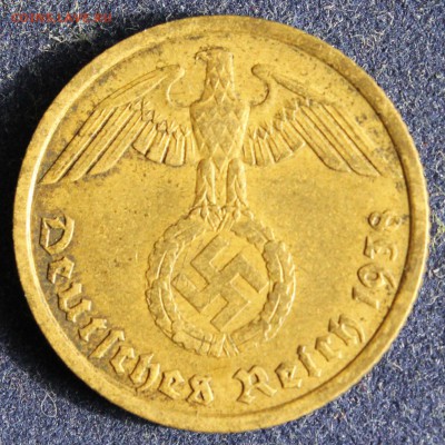 С 1 РУБ. III-й РЕЙХ 10 пфеннигов  1938г."G" БРОНЗА  до 8.08 - IMG_6197.JPG
