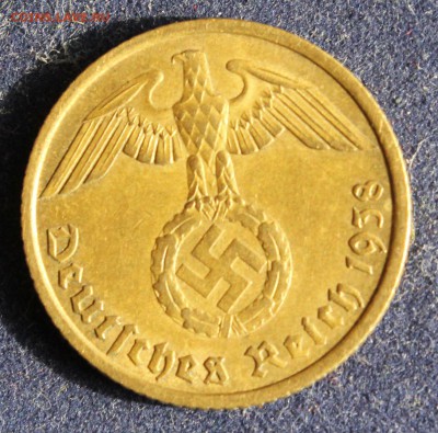 С 1 РУБ. III-й РЕЙХ 10 пфеннигов  1938г."F" БРОНЗА  до 8.08 - IMG_6199.JPG
