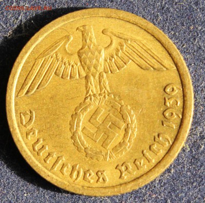 С 1 РУБ. III-й РЕЙХ 10 пфеннигов  1939г."А" БРОНЗА  до 8.08 - IMG_6201.JPG