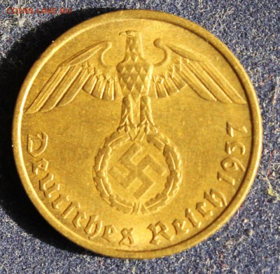 С 1 РУБ. III-й РЕЙХ 5 пфеннигов  1937г."А" БРОНЗА  до 8.08 - IMG_6203.JPG