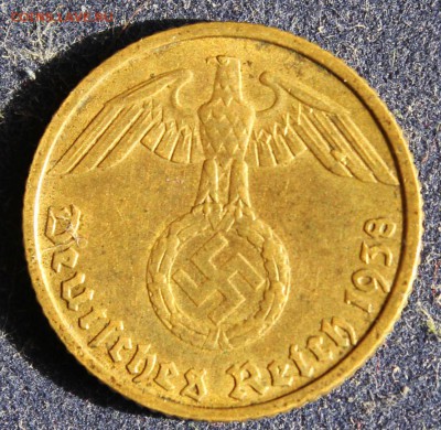 С 1 РУБ. III-й РЕЙХ 5 пфеннигов  1938г."D" БРОНЗА  до 8.08 - IMG_6207.JPG