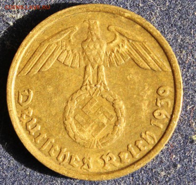 С 1 РУБ. III-й РЕЙХ 5 пфеннигов  1939г."G" БРОНЗА  до 8.08 - IMG_6209.JPG