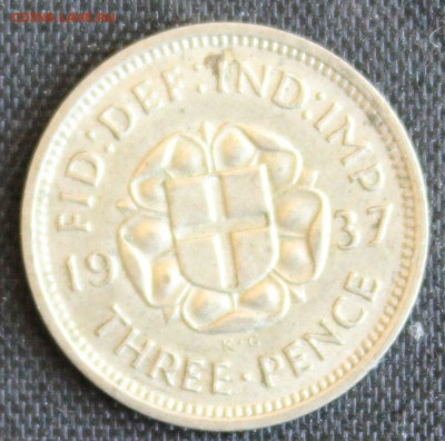 С 1 РУБ. БРИТАНИЯ 3 пенса 1937г. ГЕОРГ-VI  до 8.08  в 22-00 - IMG_8126.JPG