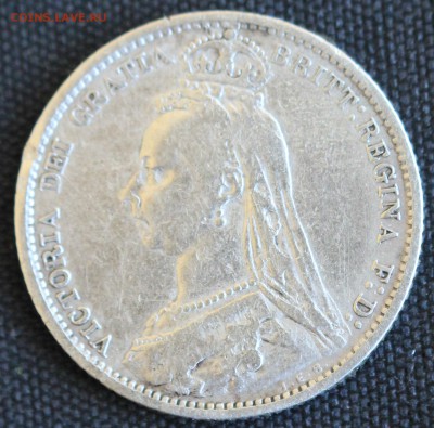 С 1 РУБ. БРИТАНИЯ 6 пенсов 1889г. ВИКТОРИЯ  в КОРОНЕ до 8.08 - IMG_8063.JPG