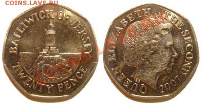 6 монет Джерси 2005-08 г. до 04.03.11 22-00 мск - 20_pence_2007.JPG
