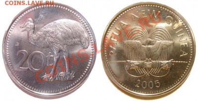 6 монет Папуа-Новая Гвинея 2004-06 гг. до 04.03.11 22-00 мск - 20_toea_2005.JPG
