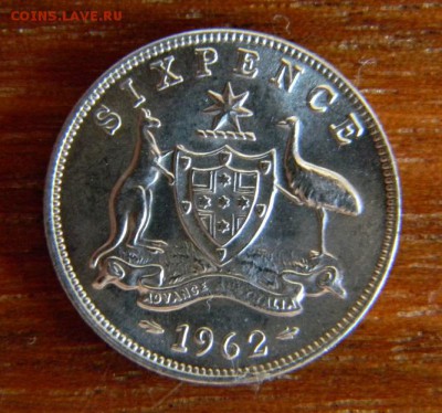 6 пенсов австралия 1962 UNC - DSCN1152.JPG