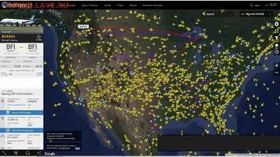 Про США - Dreamliner flightradar