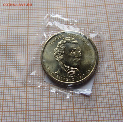 США 1 доллар 2008 Президент №5 Джеймс Монро P. До 8.08. - 5р.JPG