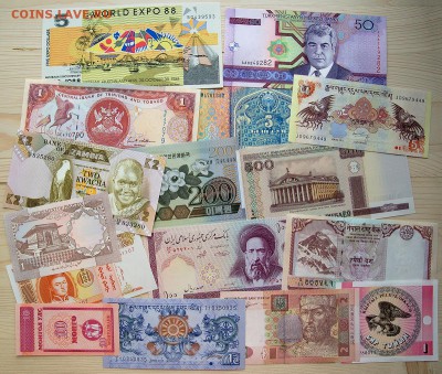 Иностранные банкноты  32 штуки. - 32__1
