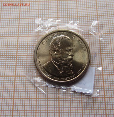 США 1 доллар 2011 Президент №19 Ратерфорд Хейз D.До 8.08. - 19д.JPG