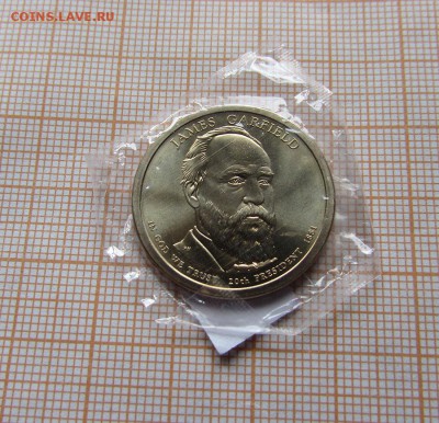 США 1 доллар 2011 Президент №20 Джеймс Гарфилд Р.До 8.08. - 20р.JPG