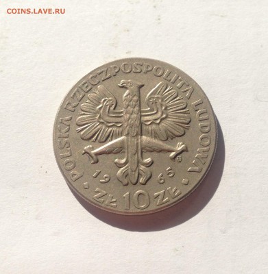 10 злотых Польша , 700 лет Варшаве , 1965г. , до 11.08.17г. - польша варшава-1