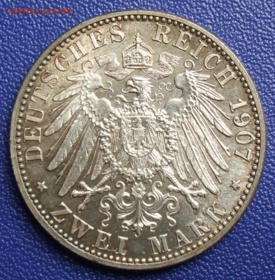Баден. 2 марки 1907 на смерть. UNC. До 10.08.17. - Baden-2-1907t-.JPG