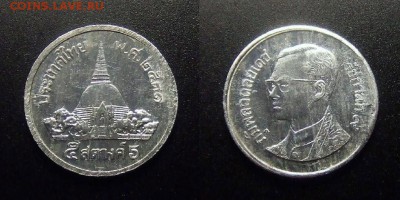 МОНЕТЫ МИРА 07-17 - Таиланд – 5 сатанг (2531-1988) алюм.