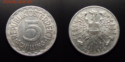 МОНЕТЫ МИРА 07-17 - Австрия – 5 шиллингов (1952)