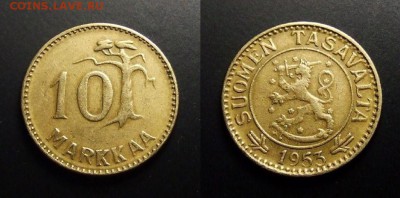 МОНЕТЫ МИРА 07-17 - Финляндия – 10 марок (1953)