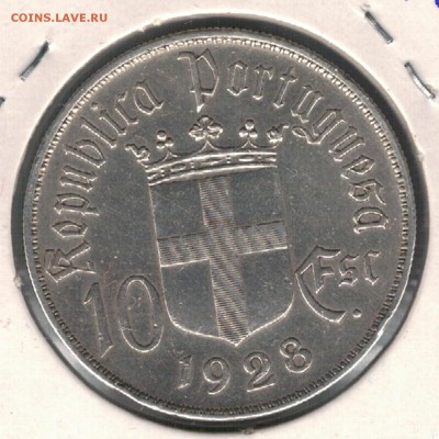Ag ПОРТУГАЛИЯ 10 ЭСКУДО 1928 БИТВА ПРИ УРИКЕ 10.08-22Ч(Д769) - 5-пор10а