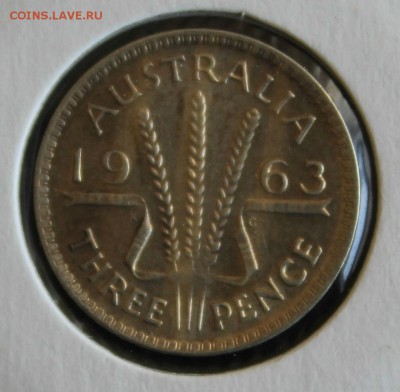 С 1 РУБ. АВСТРАЛИЯ 3 пенса 1963г. ЕЛИЗАВЕТА-II до 12.08 в 22 - IMG_8084.JPG