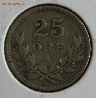 С 1 РУБ. СТАРАЯ  ШВЕЦИЯ 25 эре  1918г. до 12.08 в 22-00 - IMG_8091.JPG