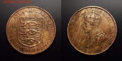 МОНЕТЫ МИРА 07-17 - Джерси – 1-12 шиллинга (1935) «Георг V»