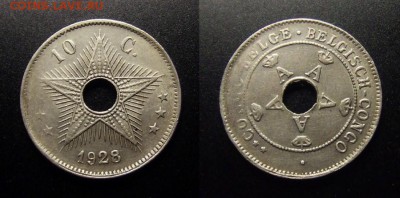 МОНЕТЫ МИРА 07-17 - Бельгийское Конго – 10 сантимов (1928) №1