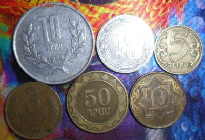 Армения,Киргизия ,евроценты и др.16 монет.До 9.08. - SAM_6088.JPG
