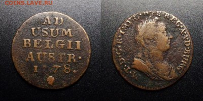 МОНЕТЫ МИРА 07-17 - Австрийские Нидерланды (Бельгия) – 1 лиард (1778) «Иосиф II – король Германии»