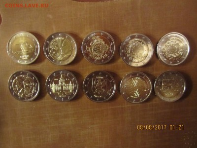 10 монет 2 евро UNC - 10euro-n
