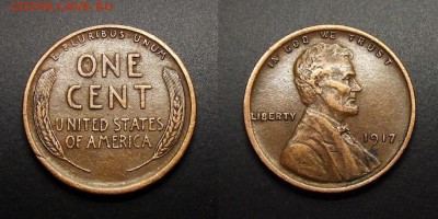 МОНЕТЫ МИРА 07-17 - США – 1 цент (1917)