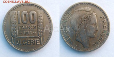 Алжир 100 франков 1952 KM# 93 до 13.08 - 53329220