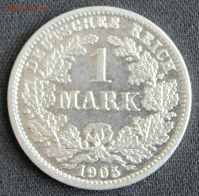С 1 РУБ. КАЙЗЕРРЕЙХ 1 марк 1905г. "D" UNC до 14.08 в 22-00 - IMG_7354.JPG