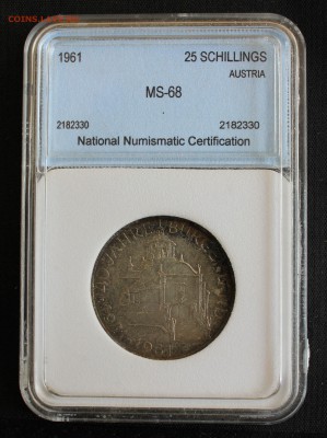 С 1 РУБ. АВСТРИЯ 25 шиллингов 1961г. В СЛАБЕ MS-68 до 14.8 - IMG_8079.JPG