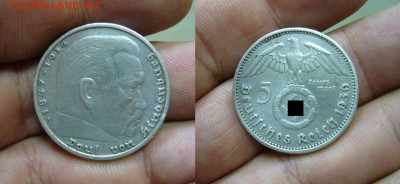 5 марок серебро вермахт - 3 шт - 10-08-17 - 23-10 мск - 9