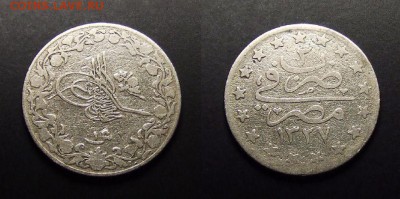 МОНЕТЫ МИРА 07-17 - Египет – 1 гирш (1911-1327(3)) медь-ник.