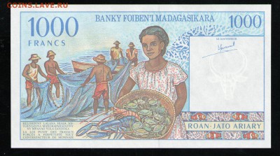 МАДАГАСКАР 1000 ФРАНКОВ 1994 UNC - 6 001